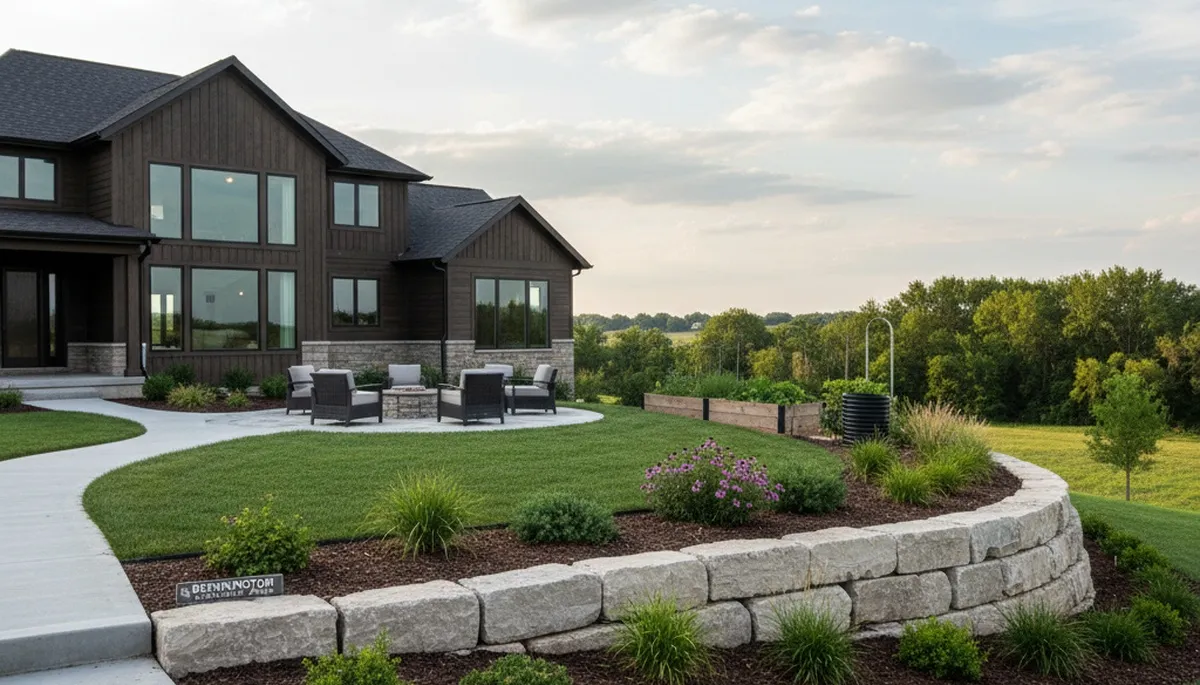 Professional landscaping crew serving Omaha, NE with lawn care and outdoor property maintenance