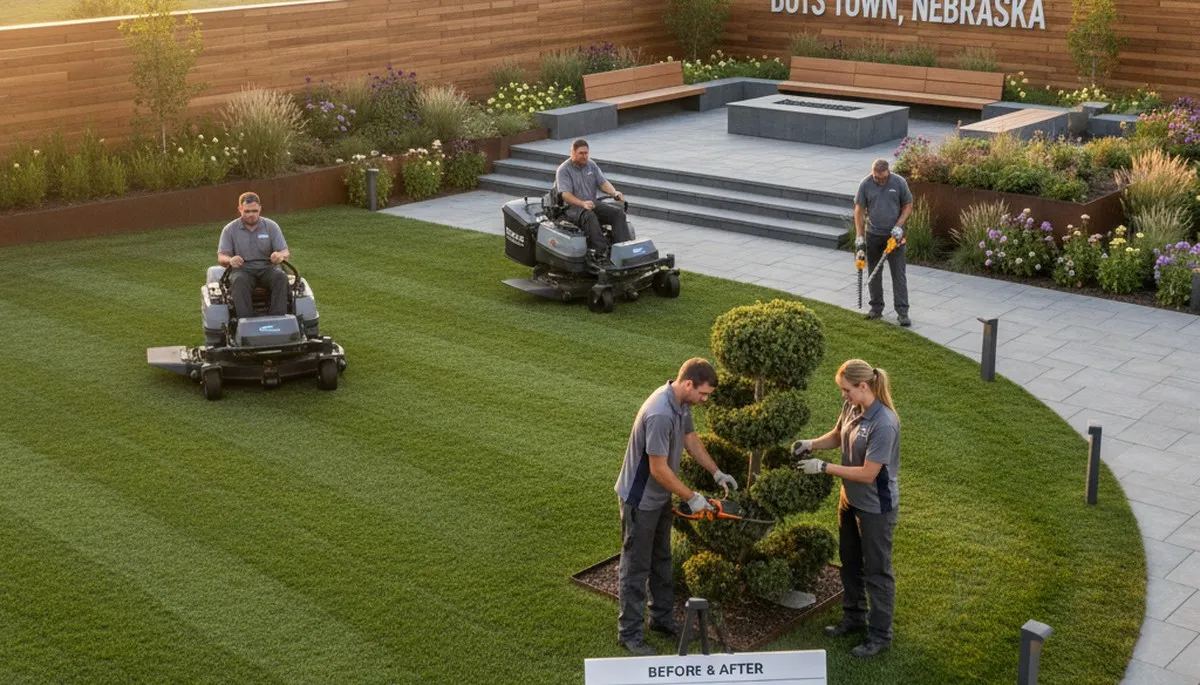 Landscaping service in Omaha, NE for professional lawn care and outdoor property maintenance